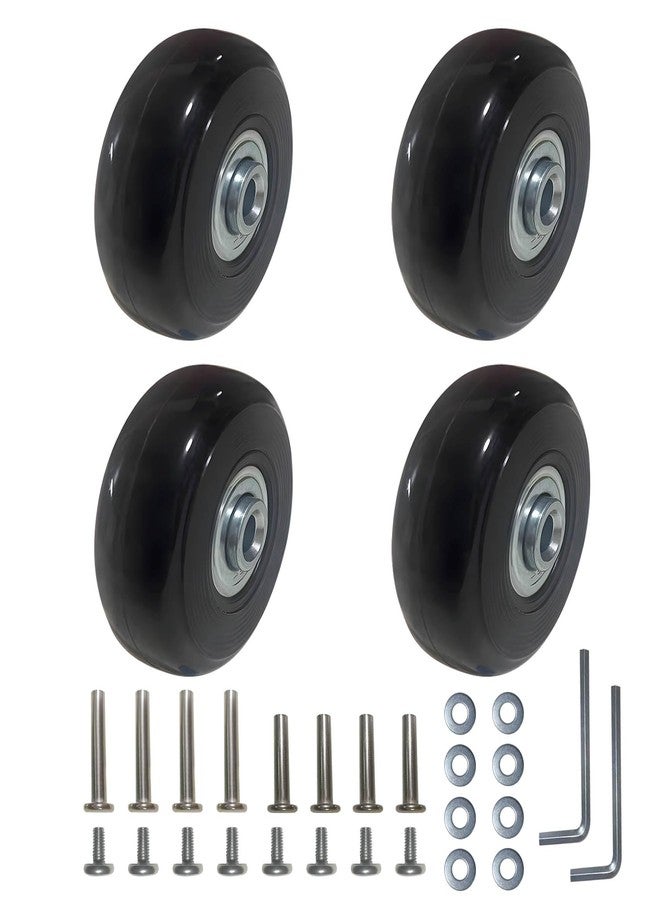 BAISASY Luggage Wheel Replacement, 50mm x 18mm Luggages Suitcase Replacement Wheels Set of 4, Repair Wheels for Luggage for Travel Box, Suitcase - Image 1